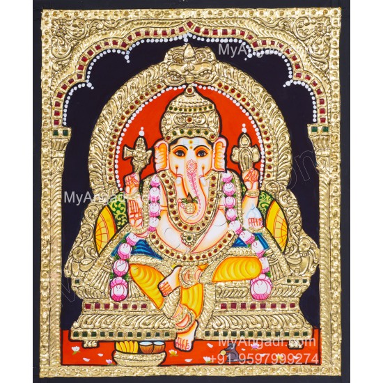 Ganapathi Tanjore Painting Tanjore Painting