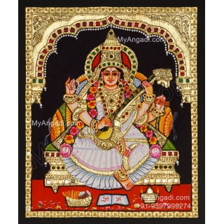 Saraswathi Tanjore Painting