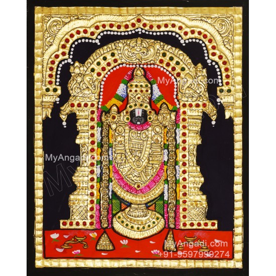 Venkateshwara  Swamy Tanjore Painting