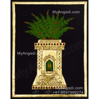 Tulsi Maadam Tanjore Painting