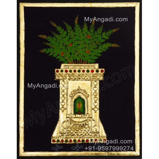 Tulsi Maadam Tanjore Painting