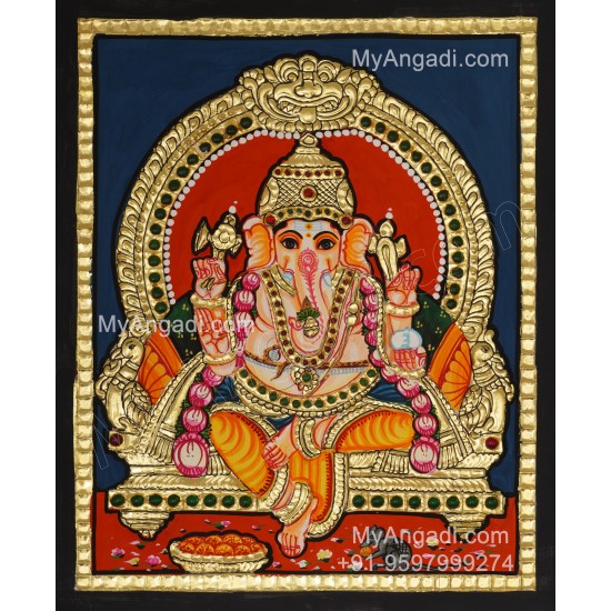 Ganapathi Tanjore Painting Tanjore Painting