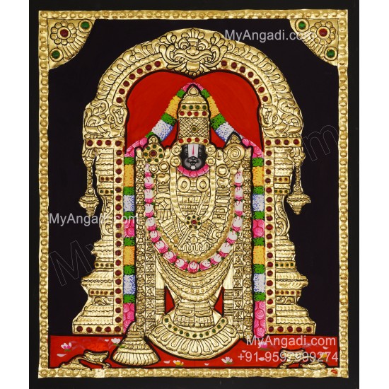 Venkateshwara  Swamy Tanjore Painting