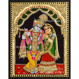 Radha Krishna Tanjore Painting