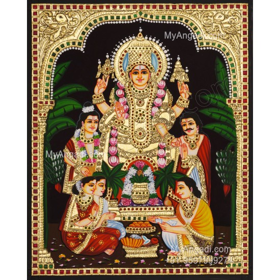 Sathyanarayana Tanjore Painting