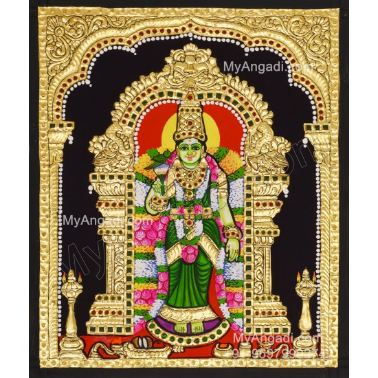 Meenakshi Amman Tanjore Painting