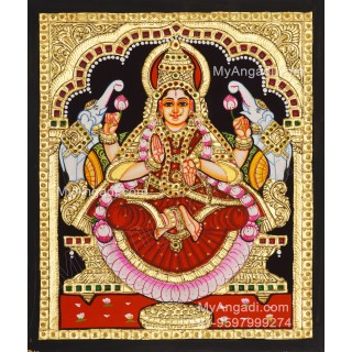 Gajalakshmi Tanjore Painting