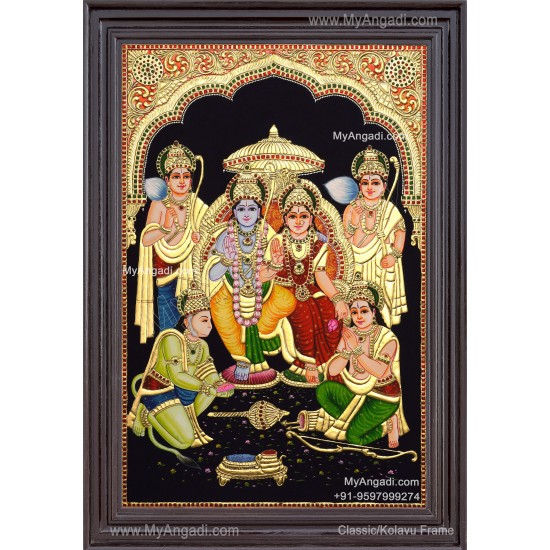 Ramar Pattabhisekam Tanjore Painting