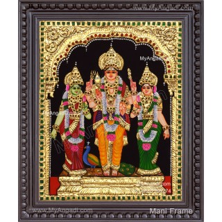 Murugan Valli Deivanai Tanjore Painting