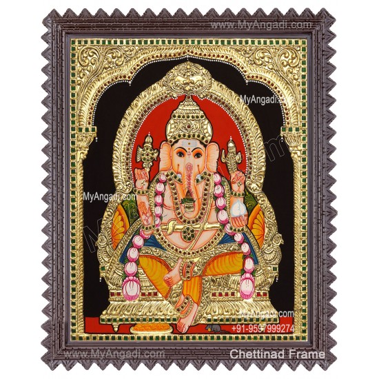 Ganapathi Tanjore Painting  