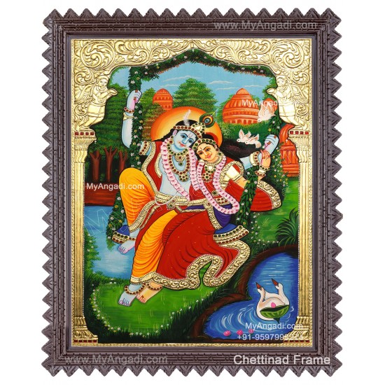 Radha Krishna Tanjore Paintings