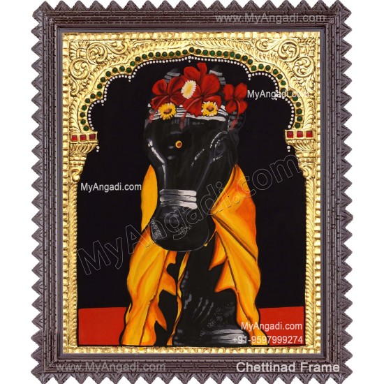 Nandhi Bagavan Shiva Vehicle Tanjore Painting