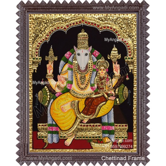 Hayagrivar Lakshmi Tanjore Painting