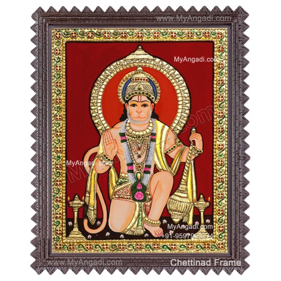 Hanuman Tanjore Painting