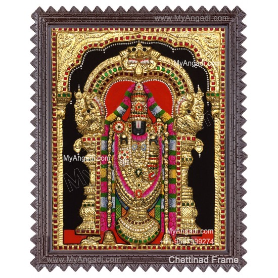 Balaji 3d Tanjore Painting