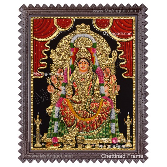 Samayapura Mariamman Tanjore Painting
