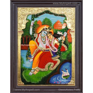 Radha Krishna Tanjore Paintings