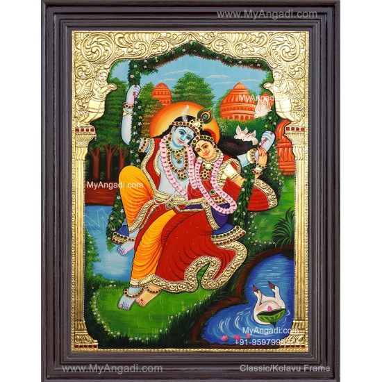 Radha Krishna Tanjore Paintings