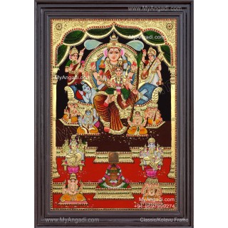Raja Rajeshwari Tanjore Painting