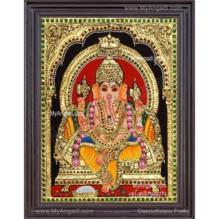Ganapathi Tanjore Painting 