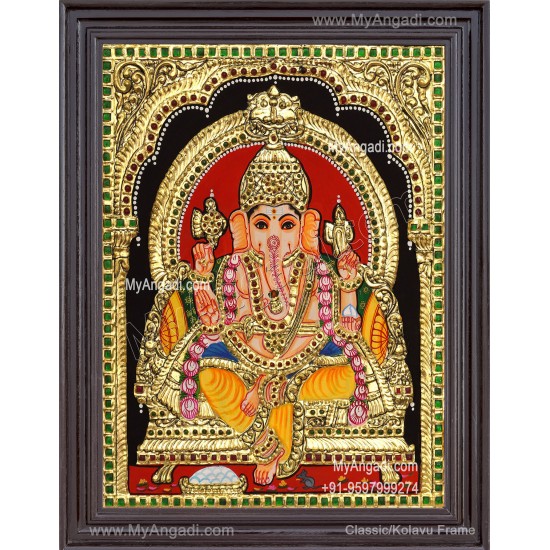 Ganapathi Tanjore Painting 
