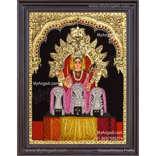 sri uuthukathu renugai maariyamman-tanjore-painting