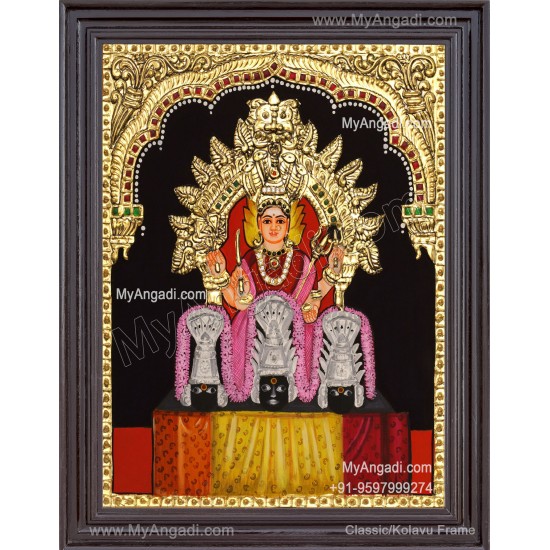 sri uuthukathu renugai maariyamman-tanjore-painting