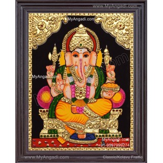 Ganesha Tanjore Painting