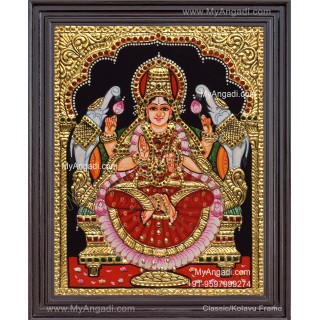 Gajalakshmi Tanjore Painting