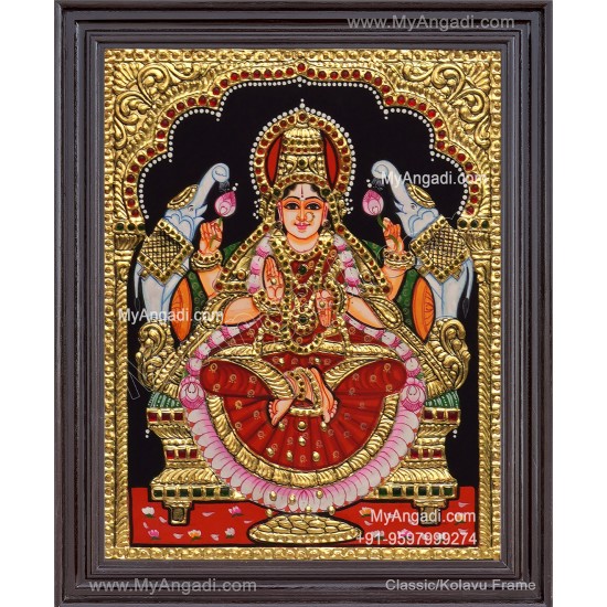 Gajalakshmi Tanjore Painting