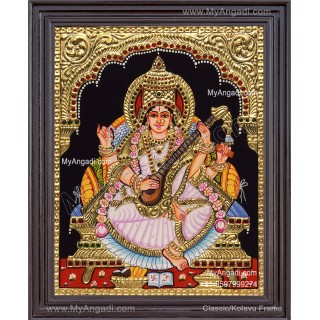 Saraswathi Tanjore Painting