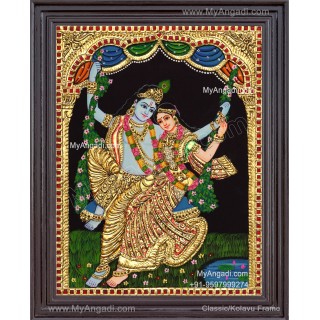 Radha Krishna Tanjore Painting