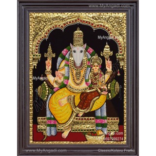 Hayagrivar Lakshmi Tanjore Painting