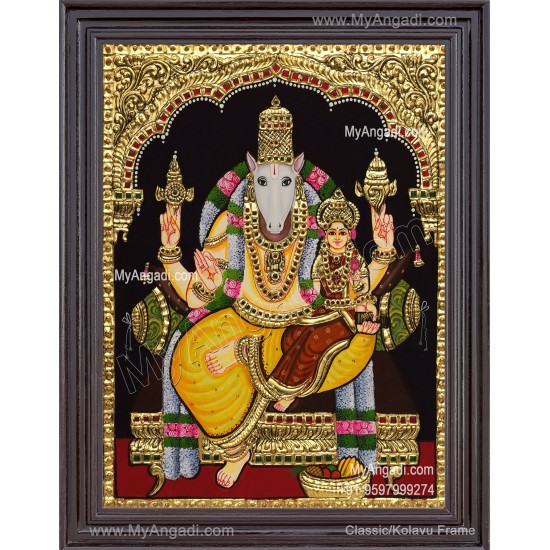 Hayagrivar Lakshmi Tanjore Painting