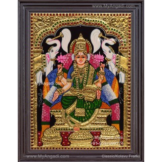 Gajalakshmi Tanjore Painting