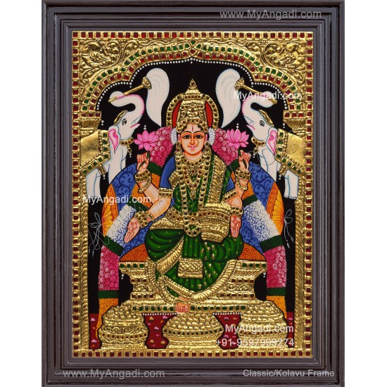 Gajalakshmi Tanjore Painting