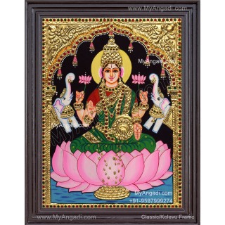 Gajalakshmi Tanjore Painting