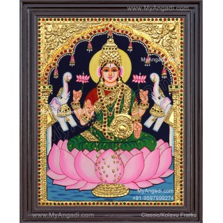 Gajalakshmi Tanjore Painting