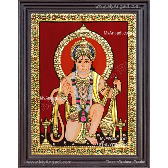 Hanuman Tanjore Painting