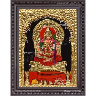 Kamatchi Amman Tanjore Painting