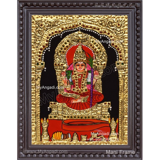 Kamatchi Amman Tanjore Painting