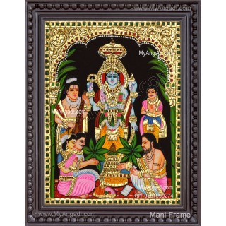 Sathyanarayana Tanjore Painting