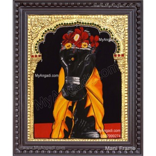 Nandhi Bagavan Shiva Vehicle Tanjore Painting