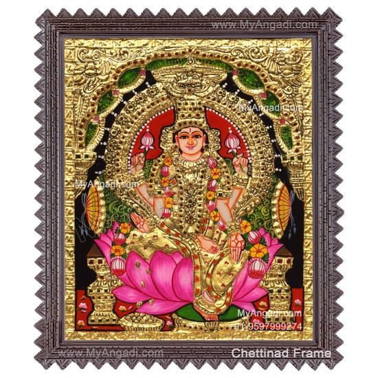 Aiswarya Lakshmi Tanjore Painting