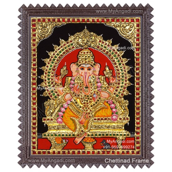 Ganesha Tanjore Painting