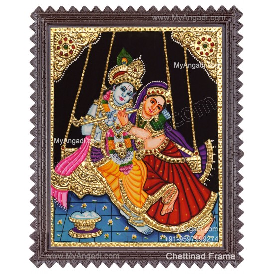 Radha Krishna Tanjore Paintings