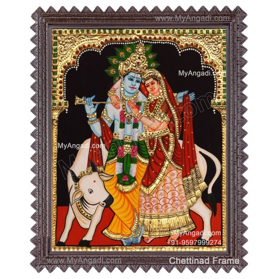 Radha Krishna Tanjore Paintings