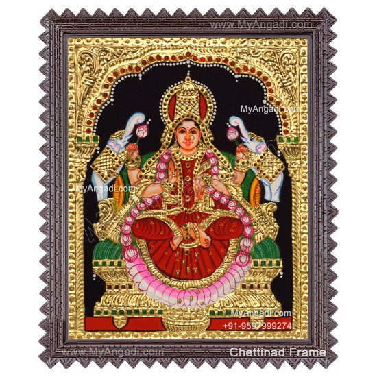 Gajalakshmi Tanjore Painting