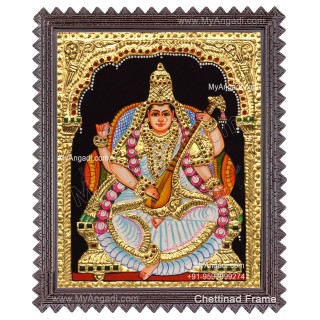 Saraswathi Tanjore Painting