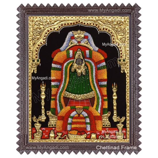 Adhi Parasakthi Amman Tanjore Painting